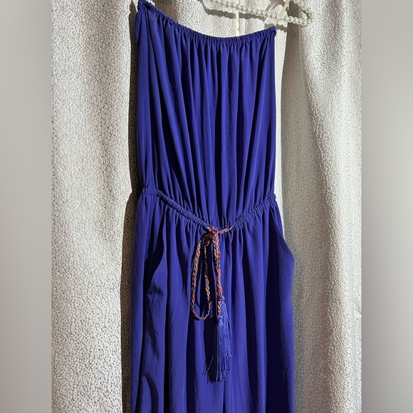 Zoa New York Strapless Purple Jumpsuit, BNWT, XS - Picture 2 of 5